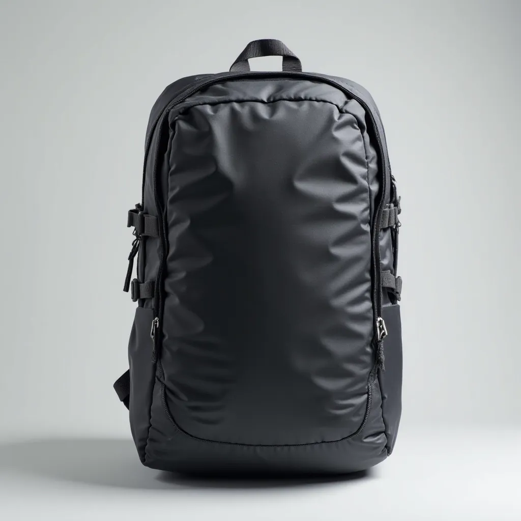 Urban Commute 28L daypack in charcoal color with laptop compartment visible, three-quarter view on light gray background