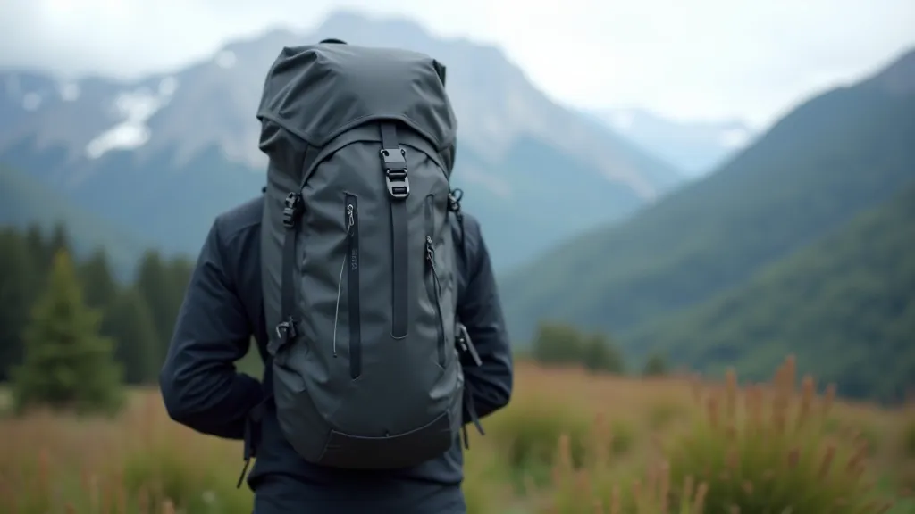 Ridge Alpine 60L Hiking Backpack in Graphite color